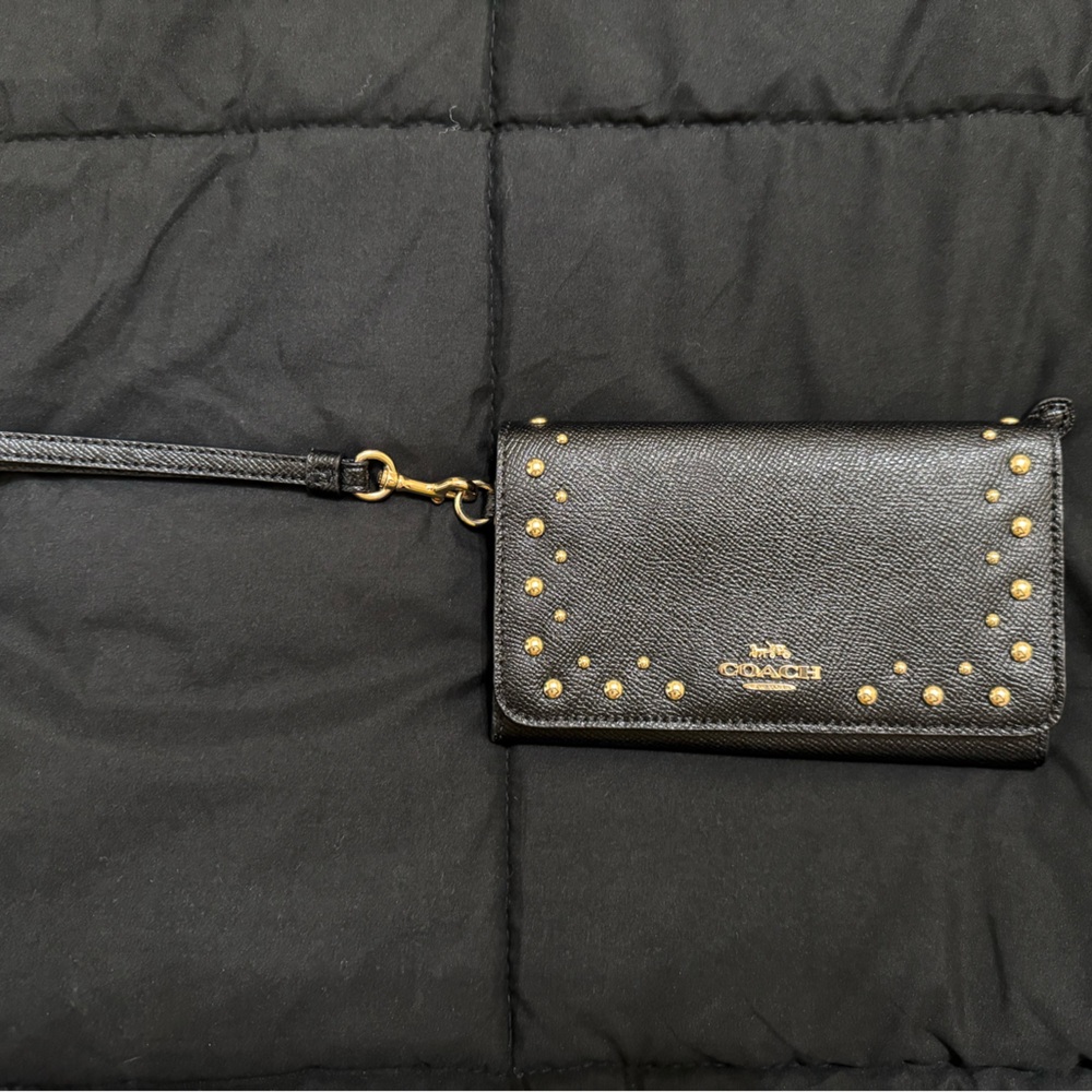 Coach Black Long Wristlet Wallet